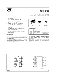 Datasheet M74HCT00B1R manufacturer STMicroelectronics